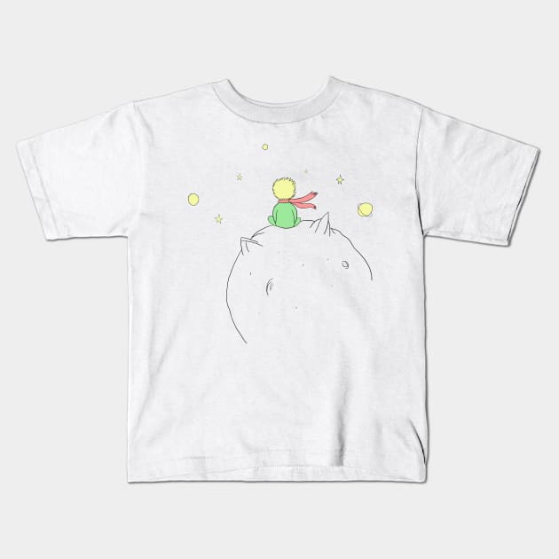 The Little Prince Kids T-Shirt by fernandaschallen